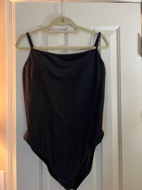 J. Crew Black Adjustable -Strap Bathing Suit